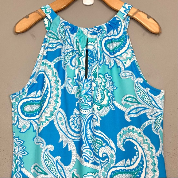 Jude Connally Paisley Maxi Dress Women’s Size S Smooth Knit Colorful Sleeveless - Picture 5 of 8